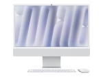 Apple iMac with 4.5K Retina display - All-in-one M4 up to - RAM 24 GB - SSD 512 GB - Apple M4 10-core - Gigabit Ethernet, IEEE 802.11ax (Wi-Fi 6E), Bluetooth 5.3 - macOS Sequoia 15.0 - monitor: LED 24" 4480 x 2520 (4.5K) - keyboard: Danish - silver