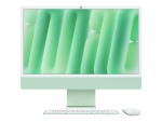 Apple iMac with 4.5K Retina display - All-in-one M4 up to - RAM 24 GB - SSD 512 GB - Apple M4 10-core - Gigabit Ethernet, IEEE 802.11ax (Wi-Fi 6E), Bluetooth 5.3 - macOS Sequoia 15.0 - monitor: LED 24" 4480 x 2520 (4.5K) - keyboard: Danish - green