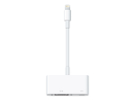 Apple - Adapter - VGA - Lightning male to 15 pin D-Sub (DB-15), Lightning female - 1080p support