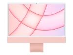 Apple iMac with 4.5K Retina display - All-in-one - M1 - RAM 8 GB - SSD 512 GB - M1 8-core GPU - GigE - WLAN: Bluetooth 5.0, 802.11a/b/g/n/ac/ax - macOS Monterey 12.0 - monitor: LED 24" 4480 x 2520 (4.5K) - keyboard: Danish - pink