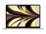 Apple MacBook Air - M2 - M2 8-core GPU - 8 GB RAM - 256 GB SSD - 13.6" IPS 2560 x 1664 (WQXGA) - IEEE 802.11b, IEEE 802.11a, IEEE 802.11g, IEEE 802.11n, IEEE 802.11ac, Bluetooth 5.0, IEEE 802.11ax (Wi-Fi 6) - Wi-Fi 6 - starlight - kbd: Danish