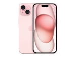 Apple iPhone 15 - 5G smartphone - dual-SIM / Internal Memory 128 GB - OLED display - 6.1" - 2556 x 1179 pixels - 2x rear cameras 48 MP, 12 MP - front camera 12 MP - pink