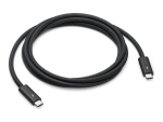 Apple Thunderbolt 4 Pro - Thunderbolt cable - 24 pin USB-C (M) to 24 pin USB-C (M) - USB 3.2 / USB4 / Thunderbolt 3 / Thunderbolt 4 / DisplayPort - 1.8 m - active, Daisy chain support - black