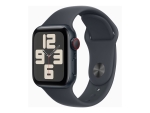 Apple Watch SE (GPS + Cellular) - 2nd generation - 40 mm - midnight aluminium - smart watch with sport band - fluoroelastomer - midnight - band size: M/L - 32 GB - LTE, Wi-Fi 4, Bluetooth - 4G - 27.8 g