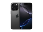 Apple iPhone 16 Pro - 5G smartphone - dual-SIM / Internal Memory 256 GB - OLED display - 6.3" - 2622 x 1206 pixels (120 Hz) - 3x rear cameras 48 MP, 48 MP, 12 MP - front camera 12 MP - black titanium