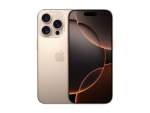 Apple iPhone 16 Pro - 5G smartphone - dual-SIM / Internal Memory 256 GB - OLED display - 6.3" - 2622 x 1206 pixels (120 Hz) - 3x rear cameras 48 MP, 48 MP, 12 MP - front camera 12 MP - desert titanium