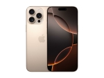 Apple iPhone 16 Pro Max - 5G smartphone - dual-SIM / Internal Memory 256 GB - OLED display - 6.9" - 2868 x 1320 pixels (120 Hz) - 3x rear cameras 48 MP, 48 MP, 12 MP - front camera 12 MP - desert titanium