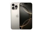 Apple iPhone 16 Pro Max - 5G smartphone - dual-SIM / Internal Memory 256 GB - OLED display - 6.9" - 2868 x 1320 pixels (120 Hz) - 3x rear cameras 48 MP, 48 MP, 12 MP - front camera 12 MP - natural titanium