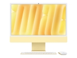 Apple iMac with 4.5K Retina display - All-in-one M4 up to - RAM 16 GB - SSD 256 GB - Apple M4 8-core - IEEE 802.11ax (Wi-Fi 6E), Bluetooth 5.3 - macOS Sequoia 15.0 - monitor: LED 24" 4480 x 2520 (4.5K) - yellow