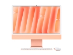 Apple iMac with 4.5K Retina display - All-in-one M4 up to - RAM 16 GB - SSD 256 GB - Apple M4 10-core - Gigabit Ethernet, IEEE 802.11ax (Wi-Fi 6E), Bluetooth 5.3 - macOS Sequoia 15.0 - monitor: LED 24" 4480 x 2520 (4.5K) - keyboard: US - orange