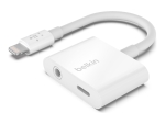 Belkin 3.5 mm Audio + Charge RockStar - Lightning to headphone jack / charging adapter - Lightning / audio