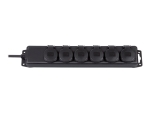 brennenstuhl Extension socket IP44 6-way black 2m H07RN-F 3G1,5 - power strip