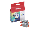 Canon BCI-15 Colour Twin Pack - 2-pack - colour (cyan, magenta, yellow) - original - ink tank