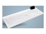 Active Key SmartKey AK-C8200F - keyboard - hygiene, with integrated smartcard reader - QWERTY - UK - black / white Input Device