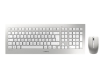 CHERRY DW 8000 - keyboard and mouse set - QWERTZ - German - white, silver Input Device