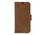 dbramante1928 Copenhagen Slim - Flip cover for mobile phone - full-grain leather - tan - for Apple iPhone 13 mini