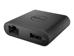 Dell Adapter DA200 - docking station - USB-C - VGA, HDMI - 1GbE