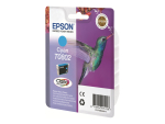 Epson T0802 - cyan - original - ink cartridge