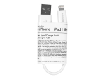 eSTUFF - Lightning cable - Lightning male to USB male - 15 cm - white