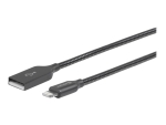 eSTUFF - Lightning cable - Lightning male to USB male - 50 cm - grey, steel