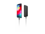 eSTUFF - Power bank - 10000 mAh - 20 Watt - 3 A - PD, QC 3.0 - 2 output connectors (24 pin USB-C, USB) - black
