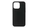 eSTUFF - Back cover for mobile phone - silicone - black - for Apple iPhone 13 Pro Max