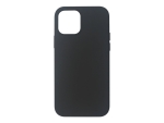 eSTUFF Infinite Riga - Back cover for mobile phone - polycarbonate, 100% recycled silicone - black - for Apple iPhone 12, 12 Pro