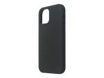 eSTUFF Infinite Riga - Back cover for mobile phone - polycarbonate, 100% recycled silicone - black - for Apple iPhone 12, 12 Pro
