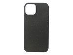 eSTUFF - Back cover for mobile phone - plant-based biopolymer, 100% biodegradable material - black - for Apple iPhone 13