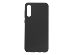 eSTUFF - Back cover for mobile phone - silicone - black - for Samsung Galaxy A50