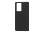 eSTUFF Silicone Case - Back cover for mobile phone - silicone - black - for Samsung Galaxy S21 Ultra 5G
