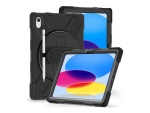 eSTUFF AUSTIN - Back cover for tablet - polycarbonate, silicone - black - for Apple 10.9-inch iPad (10th generation)