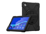eSTUFF - Back cover for tablet - silicone, polycarbonate - black - 10.3" - for Lenovo Smart Tab M10 FHD Plus (2nd Gen) with Google Assistant