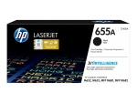 HP 655A - black - original - LaserJet - toner cartridge (CF450A)