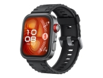 Huawei Watch Fit 4 Pro - aluminium alloy - smart watch with strap - black - titanium black