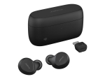 Jabra Evolve2 Buds MS - True wireless earphones with mic - in-ear - Bluetooth - active noise cancelling - USB-C via Bluetooth adapter - noise isolating - black - Certified for Microsoft Teams