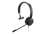 Jabra Evolve 30 II MS Mono - Headset - on-ear - wired - USB, 3.5 mm jack - Certified for Skype for Business