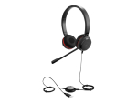 Jabra Evolve 30 II MS stereo - Headset - on-ear - wired - USB, 3.5 mm jack - Certified for Skype for Business