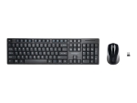 Kensington Pro Fit Low-Profile Desktop Set - keyboard and mouse set - Spanish - black Input Device