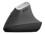 Logitech MX Vertical - vertical mouse - USB, Bluetooth, 2.4 GHz - graphite