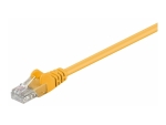 MicroConnect network cable - 25 cm - yellow