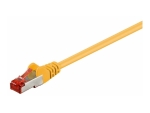MicroConnect network cable - 25 cm - yellow