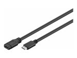 MicroConnect - USB-C extension cable - 24 pin USB-C to 24 pin USB-C - 1 m