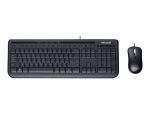 Microsoft Wired Desktop 600 - keyboard and mouse set - UK - black Input Device