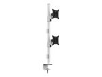 Multibrackets M VESA Deskmount Officeline Dual Vertical mounting kit - for 2 LCD displays - white