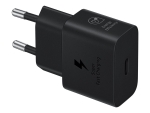 Samsung EP-T2510X - Power adapter - with data cable - 25 Watt - 3 A - PD 3.0, SFC, PD/PPS (24 pin USB-C) - on cable: USB-C - black