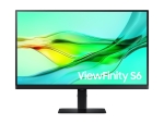 Samsung ViewFinity S6 S27D600UAU - S60UD Series - LED monitor - USB - 27" - 2560 x 1440 QHD @ 100 Hz - IPS - 350 cd/m² - 1000:1 - HDR10 - 5 ms - HDMI, DisplayPort, USB-C - black