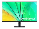 Samsung ViewFinity S6 S32D600EAU - S60UD Series - LED monitor - 32" - 2560 x 1440 QHD @ 100 Hz - IPS - 350 cd/m² - 1000:1 - HDR10 - 5 ms - HDMI, DisplayPort - black