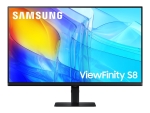 Samsung ViewFinity S8 S32D800EAU - S80D Series - LED monitor - 32" - 3840 x 2160 UHD @ 60 Hz - VA - 350 cd/m² - 3000:1 - HDR10 - 5 ms - HDMI, DisplayPort - black