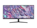 Samsung ViewFinity S5 S34C500GAU - S50GC Series - LED monitor - 34" - 3440 x 1440 UWQHD @ 100 Hz - VA - 300 cd/m² - 3000:1 - HDR10 - 5 ms - 2xHDMI, DisplayPort - black